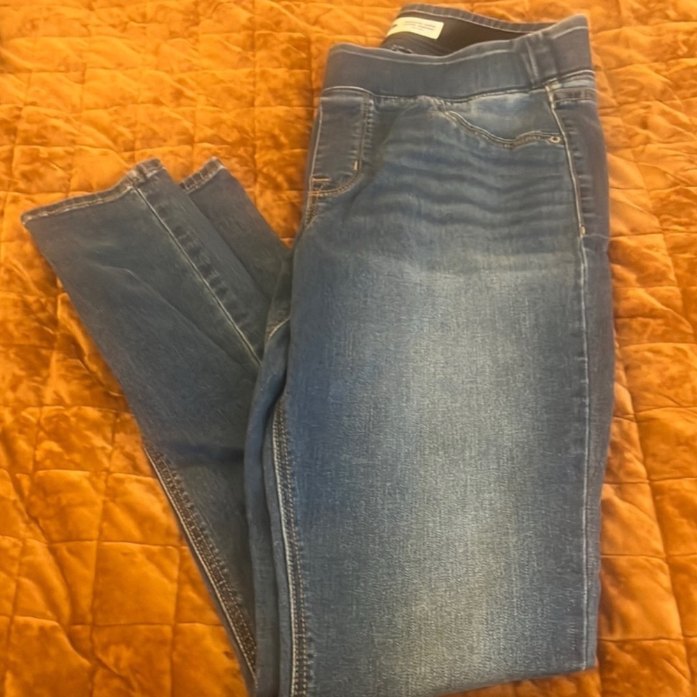 ❤️ 4 for $15 EUC Old Navy Blue Skinny Jeans Classic Style Pull On-Size 6